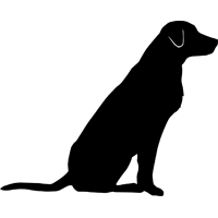 200x200 Labrador Retriever 1.2 Silhouette Drawing Things