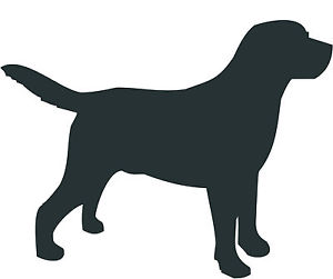 300x251 Labrador Retriever Dog Decal Sticker Car Van Vinyl Silhouette