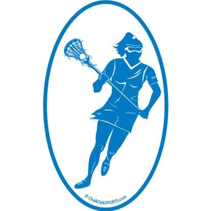 414x414 Girls Lacrosse Car Magnets Lulalax