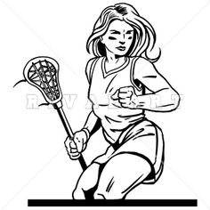 236x236 Women's Lacrosse Clipart