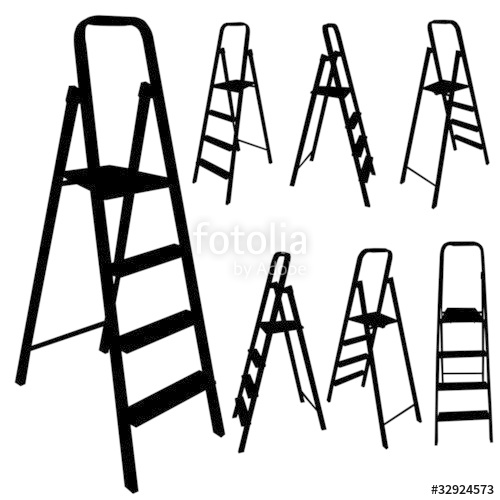 500x500 Ladder Black Silhouette Stock Image And Royalty Free Vector Files