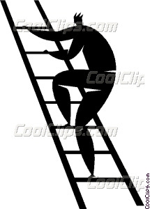 215x300 Person Climbing A Ladder Vector Clip Art