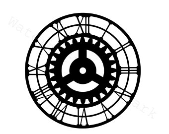 340x270 Silhouette Clock Etsy