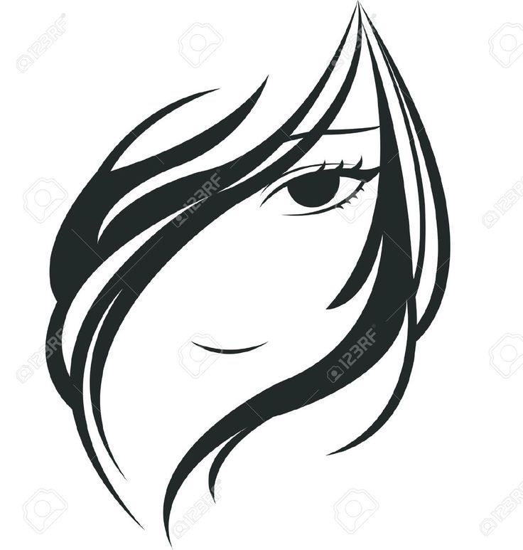 736x773 Woman Face Side Silhouette