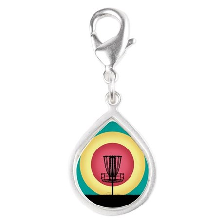 460x460 Golfers Silver Teardrop Charms