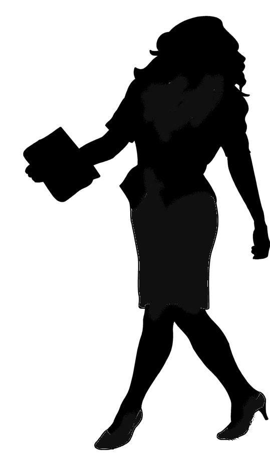 539x945 Free Silhouettes Of Women, Hanslodge Clip Art Collection