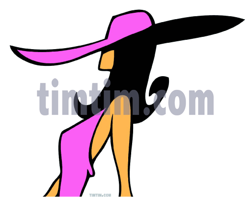 511x401 Free Drawing Of Lady In Hat 4 From The Category Beauty Amp Fashion