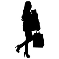 200x200 Lady Ladies Woman Women Human People Person Walking Walk Outline