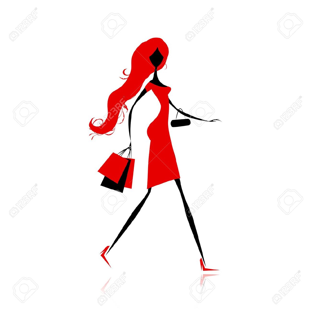 1300x1300 Shopping Bag Clipart Silhouette Collection