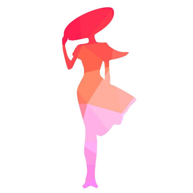660x660 Elegant Lady Silhouette