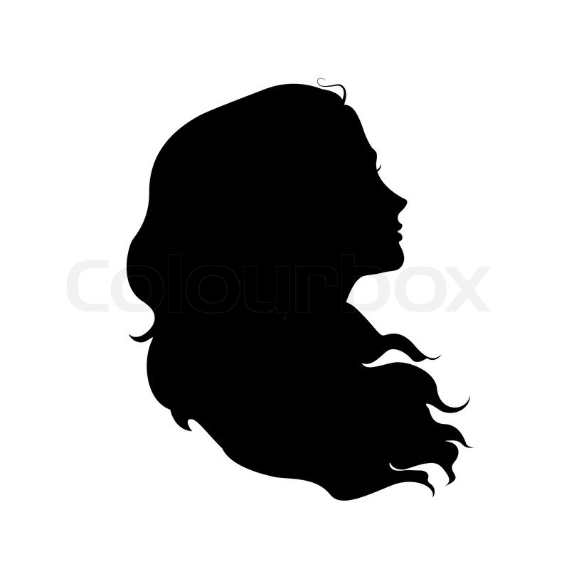 800x800 Woman Face Silhouette Braid Hair