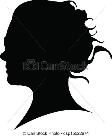 386x470 Lady Head Silhouette Vector Vectors Illustration