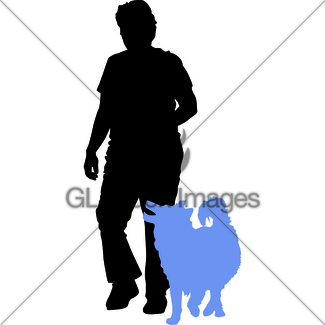 325x325 Lady Heeling Retriever Gl Stock Images