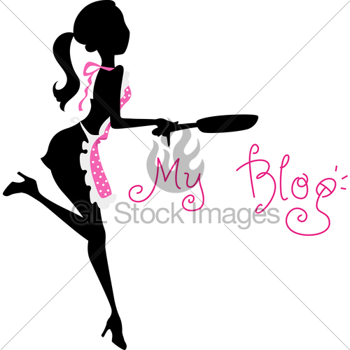 500x500 Woman Cooking Silhouette Clipart Panda