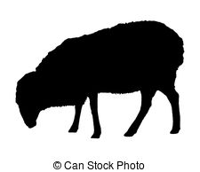 225x194 Sheep Silhouette Isolated On White Vector Clip Art