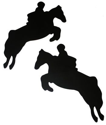 350x413 Jumping Horse Silhouette Magnet Set Ltgt Silhouette Stuff