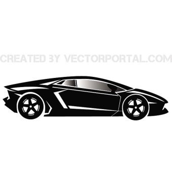 Lamborghini Aventador Silhouette at GetDrawings | Free download