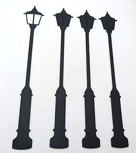 266x300 Silhouette Lamp Post Die Cuts Embellishments
