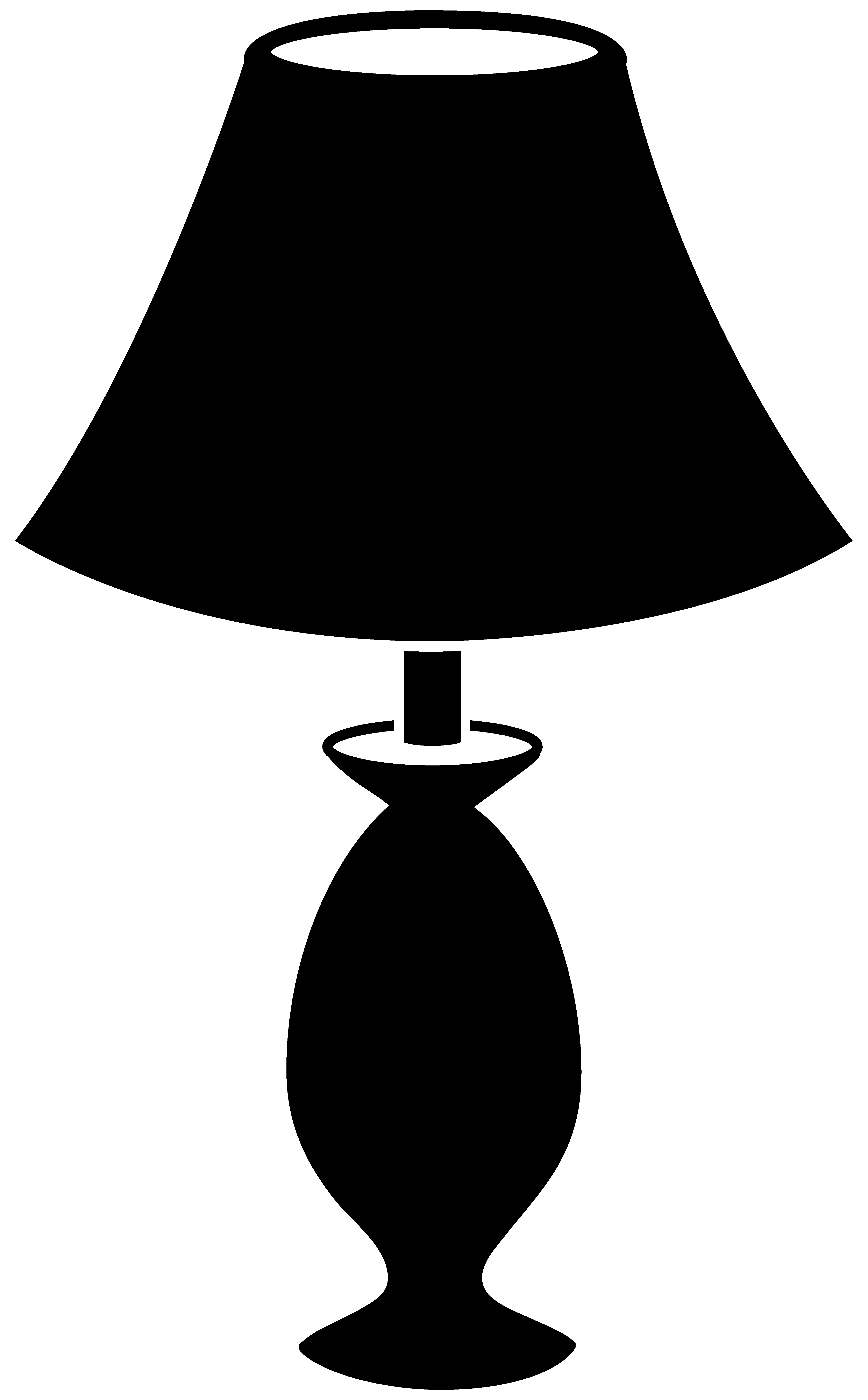 4218x6802 Black Lamp Silhouette