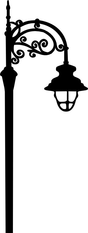 300x794 Street Lamp Svg Street Lamp, Street And Silhouette