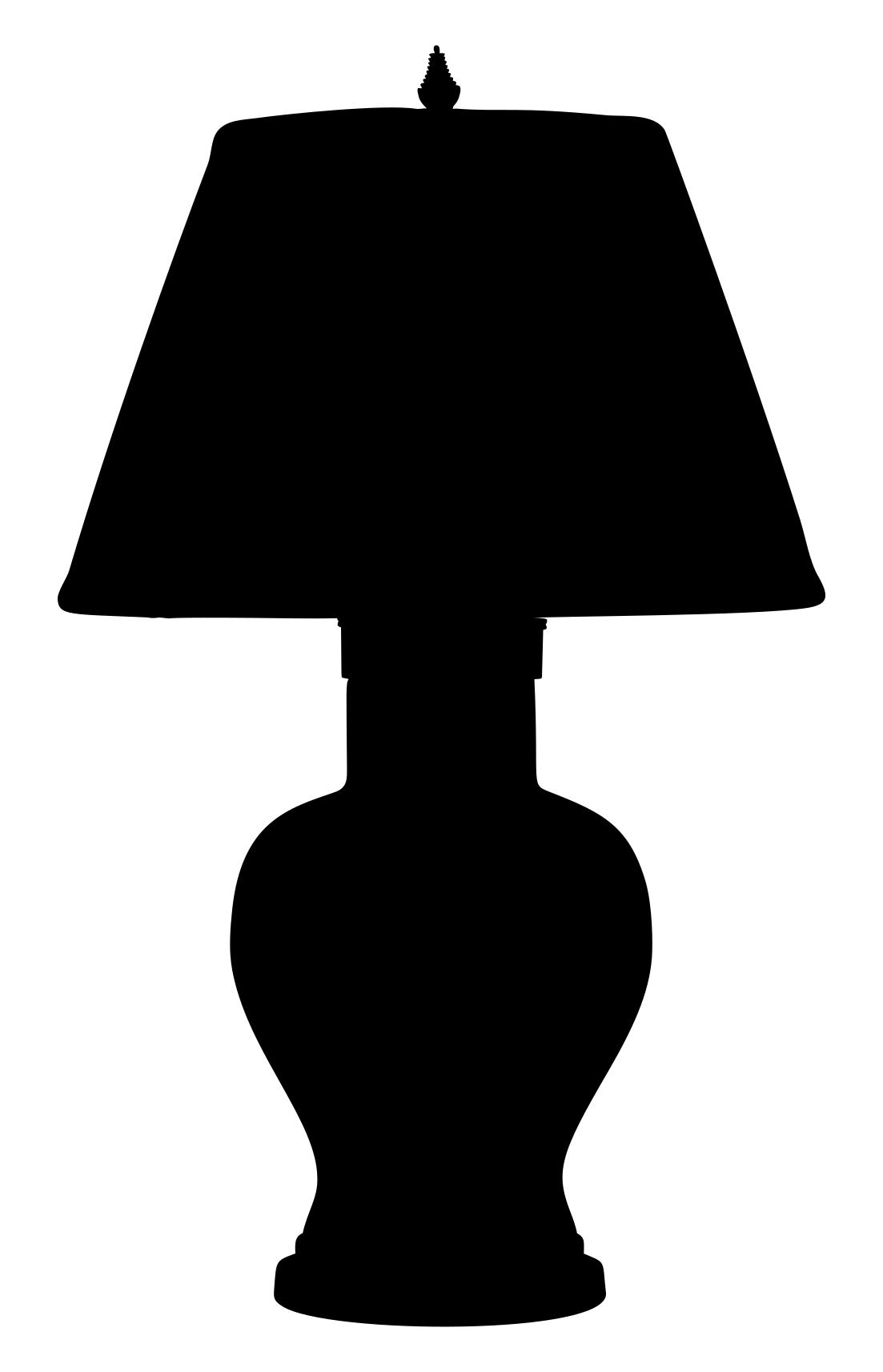 1103x1713 Table Lamp Silhouette Clipart