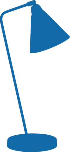 231x500 Blue Lamp Silhouette Public Domain Vectors