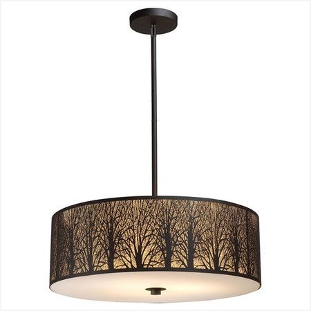 450x450 Silhouette Lamp Shade Searching For Trees Stainless Steel