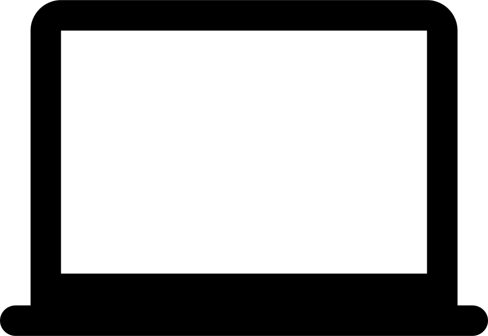 980x674 Laptop Silhouette Svg Png Icon Free Download ( 19744