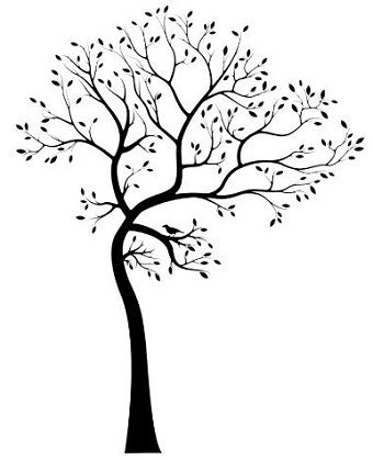 340x419 Large Tree Silhouette Wall Decor.jpg Pixels For The Home
