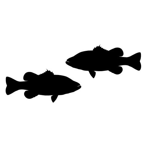 500x500 Bass Silhouette