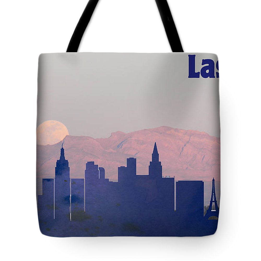 1000x1000 Las Vegas City Skylines Silhouette Tote Bag For Sale By Motionage