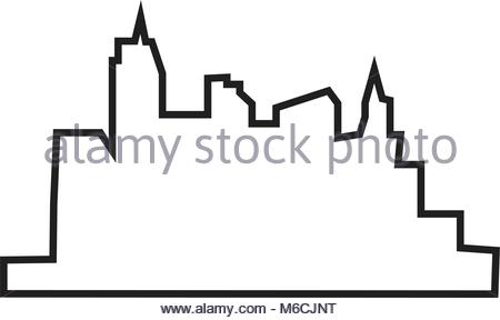 450x288 Las Vegas Skyline Silhouette On Sunset Background Stock Vector Art