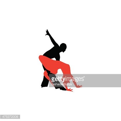 416x416 Latin Dancers Silhouettes Premium Clipart