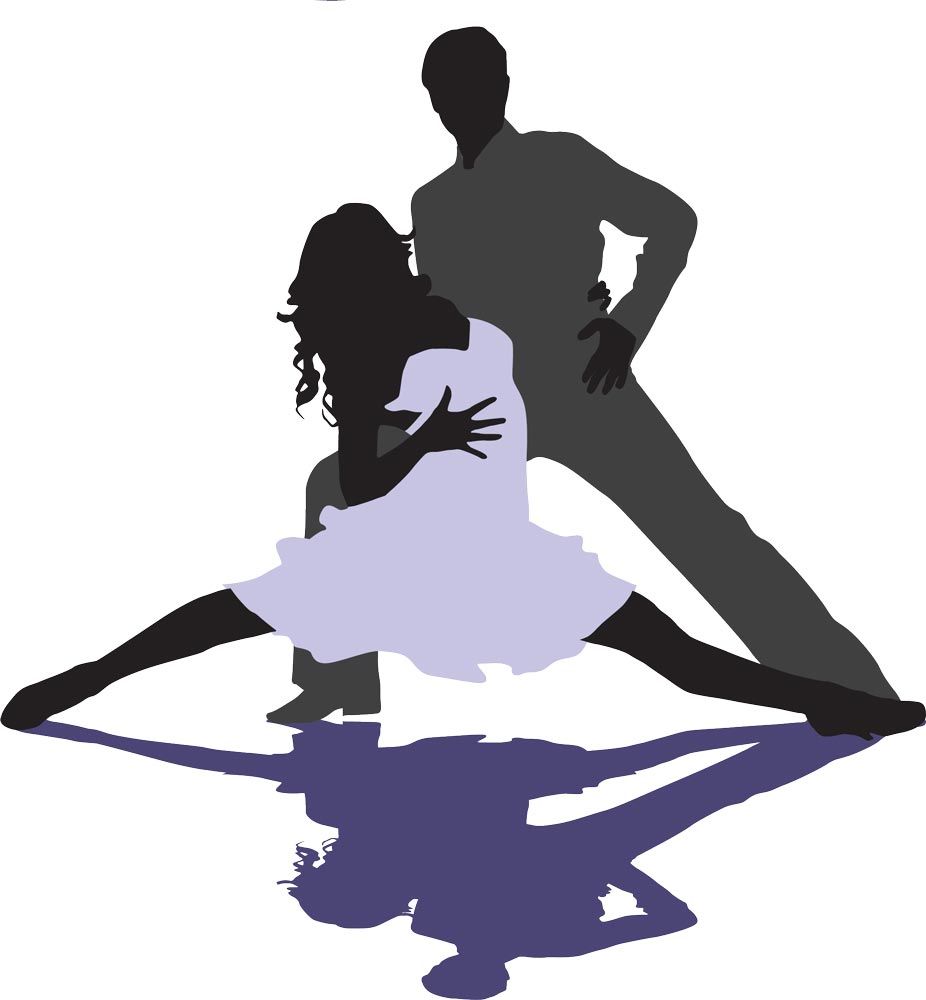 926x1000 Dancing Latino Music Silhouettes Vector