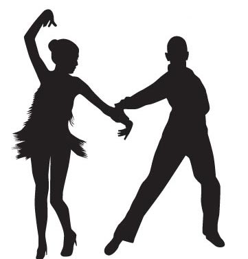 361x377 Dancing Tango Silhoutettes Vector