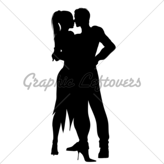 325x325 Latin Dancers Silhouette Gl Stock Images