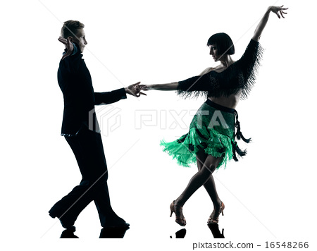450x356 Elegant Couple Dancers Dancing Silhouette