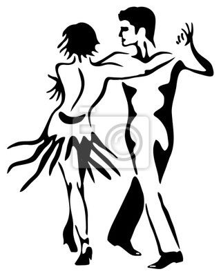 320x400 Wall Decal Latin Dance