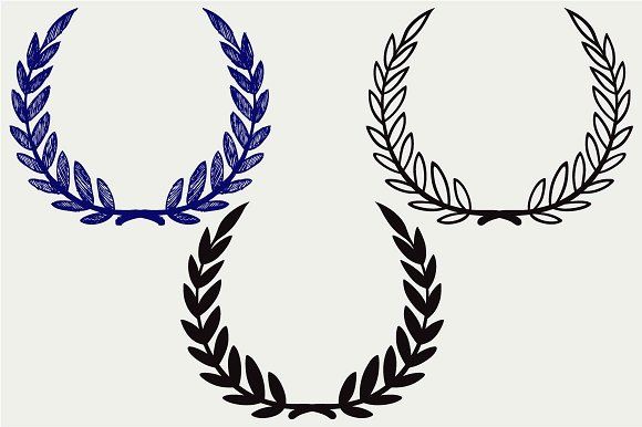 580x386 Laurel Wreath Svg Icons And Graphics