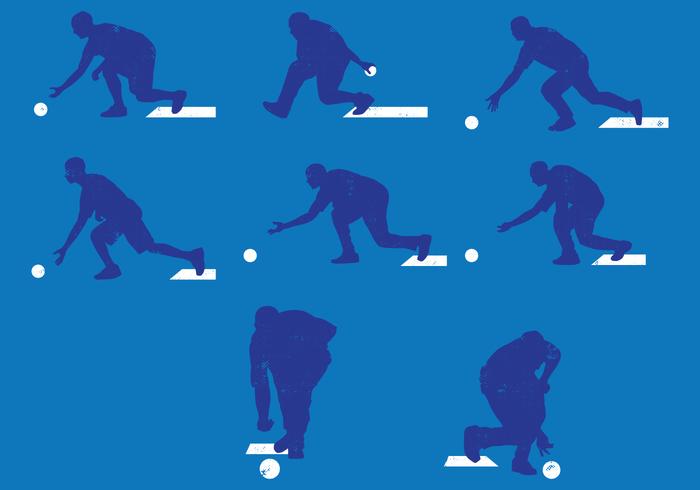 700x490 Lawn Bowls Silhouettes