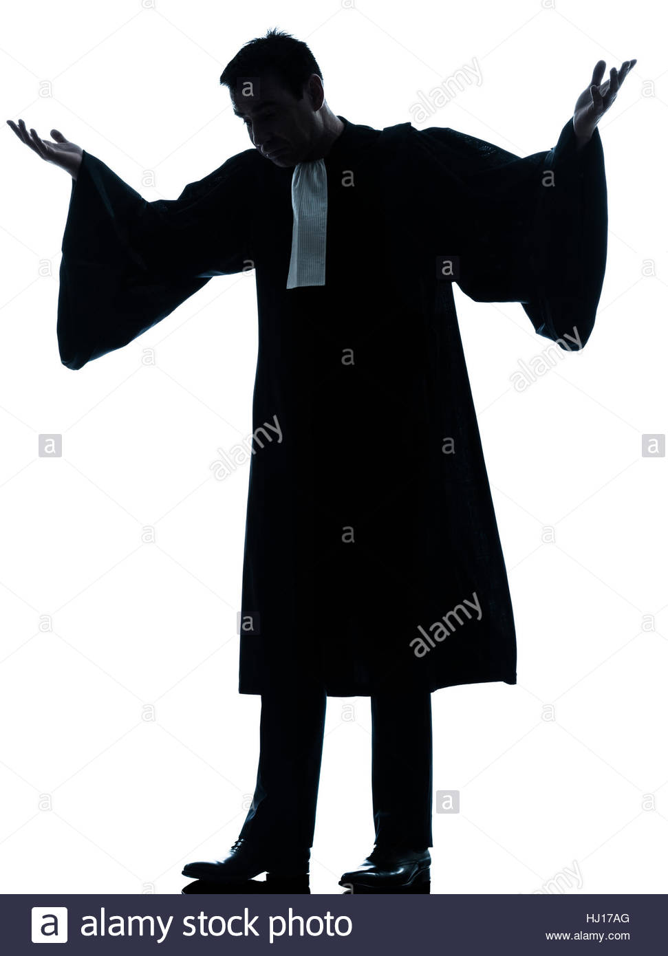 971x1390e Caucasian Lawyer Man Pleading Silhouette In Studio Isolated