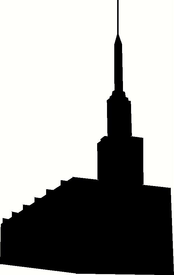 600x946 New Zealand Hamilton Temple Silhouette Wall Sticker, Vinyl Decal