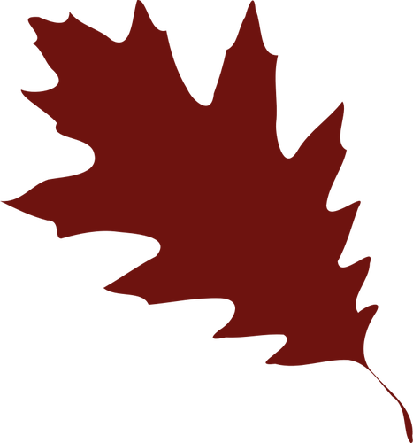 467x500 A Red Leaf Silhouette Vector Illustration Public Domain Vectors