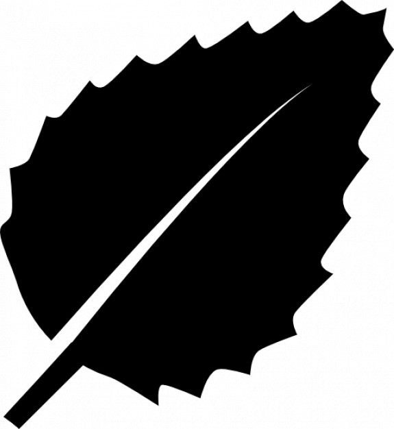 575x626 Black Leaf Silhouette Icons Free Download