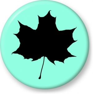 300x303 Maple Leaf Silhouette Vector Image