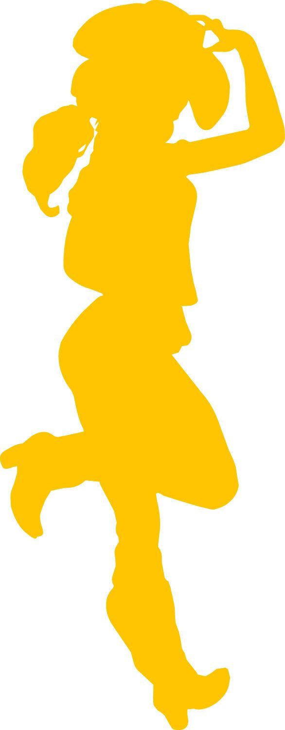 586x1500 Cowgirl Leaning Vinyl Decal Meu Look Cricut