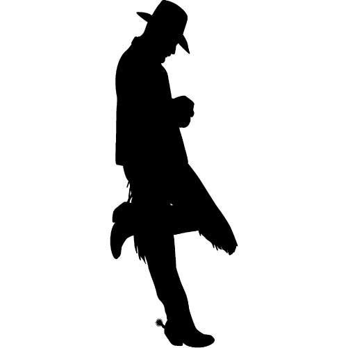 501x501 Leaning Cowboy Silhouette Plans Diy Free Download Wood Christmas