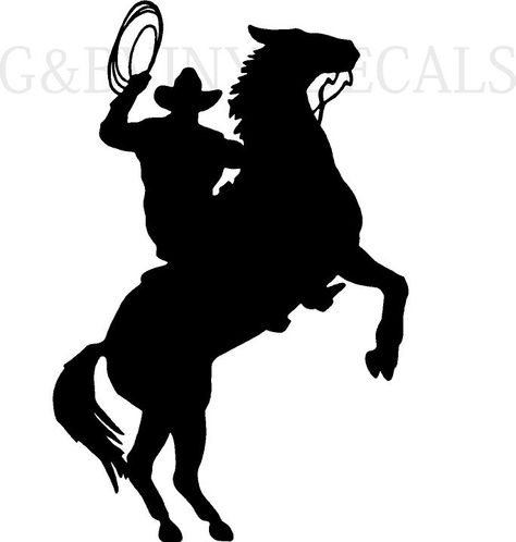 Leaning Cowboy Silhouette Pattern at GetDrawings | Free download