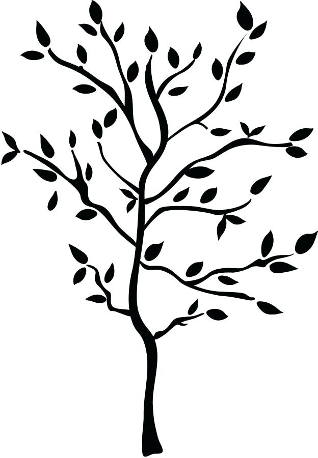 Leaning Tree Silhouette at GetDrawings | Free download