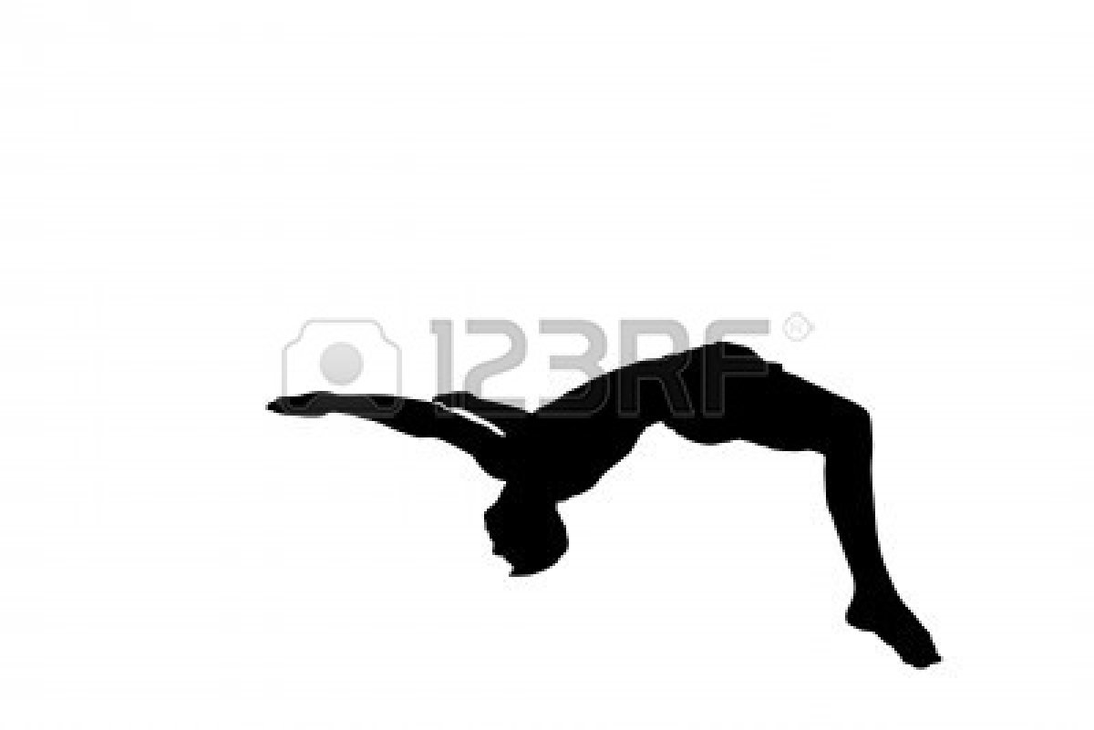 1200x801 Gymnastics Clipart Black And White Leap